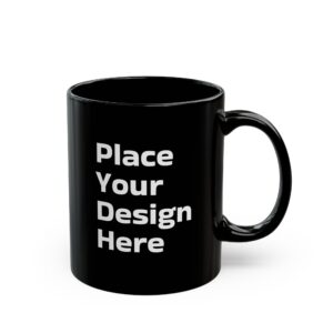 Personalized Black Coffee Mug - Custom Design Option - Perfect Gift for Any Occasion